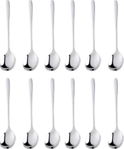 House Of Husk® Koffielepel Set - Theelepel - Koffielepeltjes - Espresso Lepeltjes - RVS - 12cm - 12 Stuks - Zilver