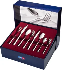 Sola Bestekset Luxor - Modern - 12 Persoons - 100 Delig - Zilverwit Edelstaal 18/10 - RVS - Zilver -Sola Winkel 1070x1200 4