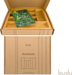 Budu Uitschuifbare Bamboe Bestekbak #33,5 (33,5 Cm Diep) - Bestekcassette Hout - Besteklade - 33,5 X 28 - 45 Cm - 5/7 Vakken 15 Budu Uitschuifbare Bamboe Bestekbak #33,5 (33,5 Cm Diep) - Bestekcassette Hout - Besteklade - 33,5 X 28 - 45 Cm - 5/7 Vakken -Sola Winkel 1155x1200