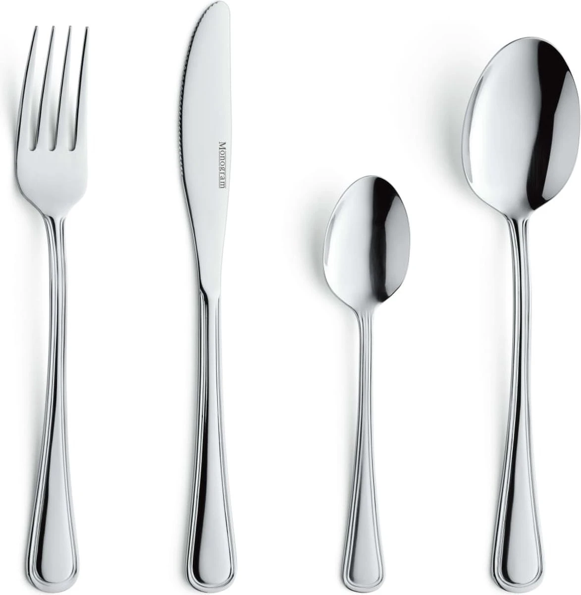 Amefa Bologna Bestekset - 24 Delig - 6 Persoons - Zilver - 7 Amefa Bologna Bestekset - 24 Delig - 6 Persoons - Zilver - - Afbeelding 7