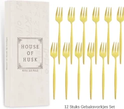 House Of Husk® Gouden Gebaksvorkjes - Dessertvorken - Taartvorkjes - Cocktailvorken - Klein Vorkjes - 12 Stuks - RVS - 14cm 10 House Of Husk® Gouden Gebaksvorkjes - Dessertvorken - Taartvorkjes - Cocktailvorken - Klein Vorkjes - 12 Stuks - RVS - 14cm -Sola Winkel 1200x1049 1