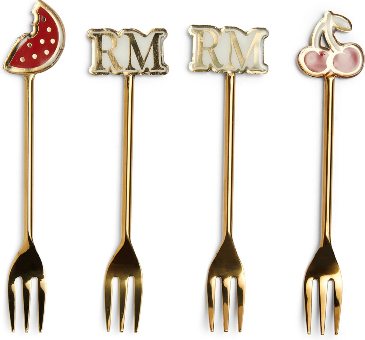 Riviera Maison RM Summer Small Forks 4 Pieces - Roestvrij Staal - 15.5x4.0x1.0 Cm 1 Riviera Maison RM Summer Small Forks 4 Pieces - Roestvrij Staal - 15.5x4.0x1.0 Cm