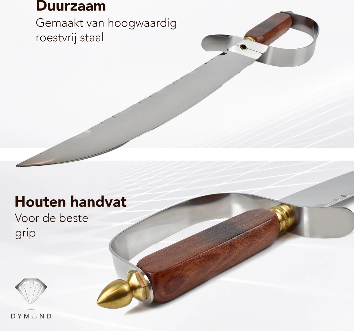 Dymund® Sabreer Sabel - RVS - Professioneel Champagnesabel - Incl. Bewaardoos - 44,5 Cm 2 Dymund® Sabreer Sabel - RVS - Professioneel Champagnesabel - Incl. Bewaardoos - 44,5 Cm - Afbeelding 2