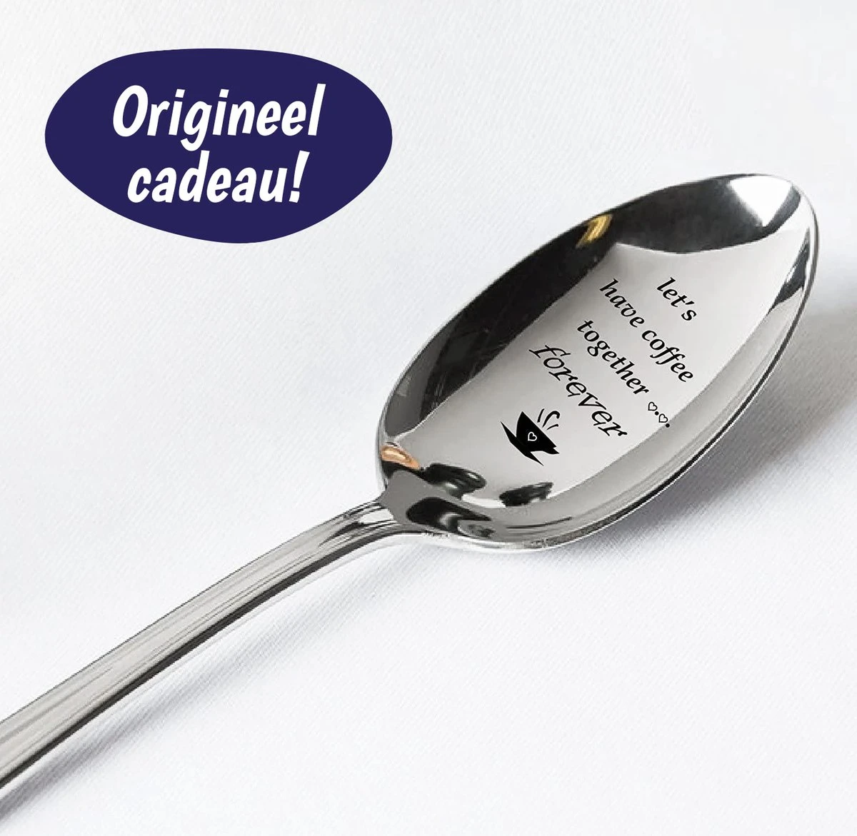 Merkloos Lepel Met Tekst - "Let's Have Coffee Together Forever" - 19.5cm - Valentijn Cadeau Voor Hem Of Haar - Valentijnsdag Verrassing - Versierde Lepel - Lange Lepel - Cadeautje 1 Merkloos Lepel Met Tekst - "Let's Have Coffee Together Forever" - 19.5cm - Valentijn Cadeau Voor Hem Of Haar - Valentijnsdag Verrassing - Versierde Lepel - Lange Lepel - Cadeautje