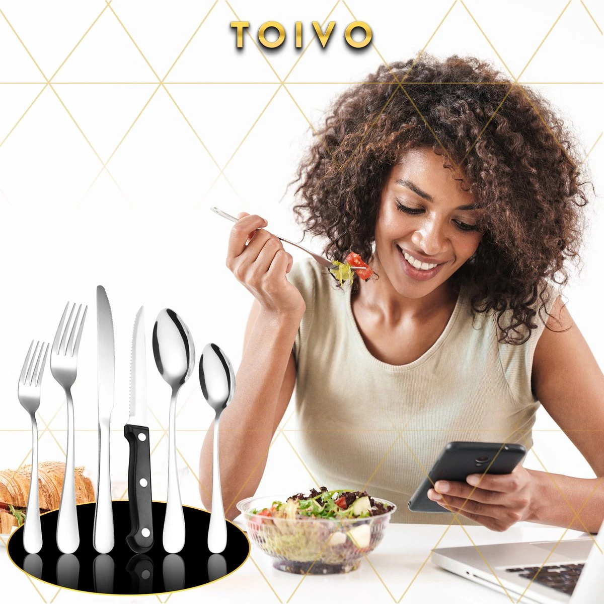 Toivo Kitchen Bestekset 4 Persoons - 24 Delig - Lepels Messen Vorken & Steakmessen - Vaatwasserbestendig - Zilver / RVS - Serviessets 3 Toivo Kitchen Bestekset 4 Persoons - 24 Delig - Lepels Messen Vorken & Steakmessen - Vaatwasserbestendig - Zilver / RVS - Serviessets - Afbeelding 3