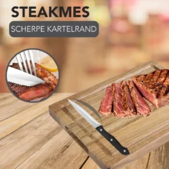 Achaté Bestekset 6 Persoons - 36-delig - RVS - Lepels, Messen, Vorken En Steakmessen - Hoogwaardige Kwaliteit - Vaatwasser Bestendig - Zilver -Sola Winkel 1200x1200 117