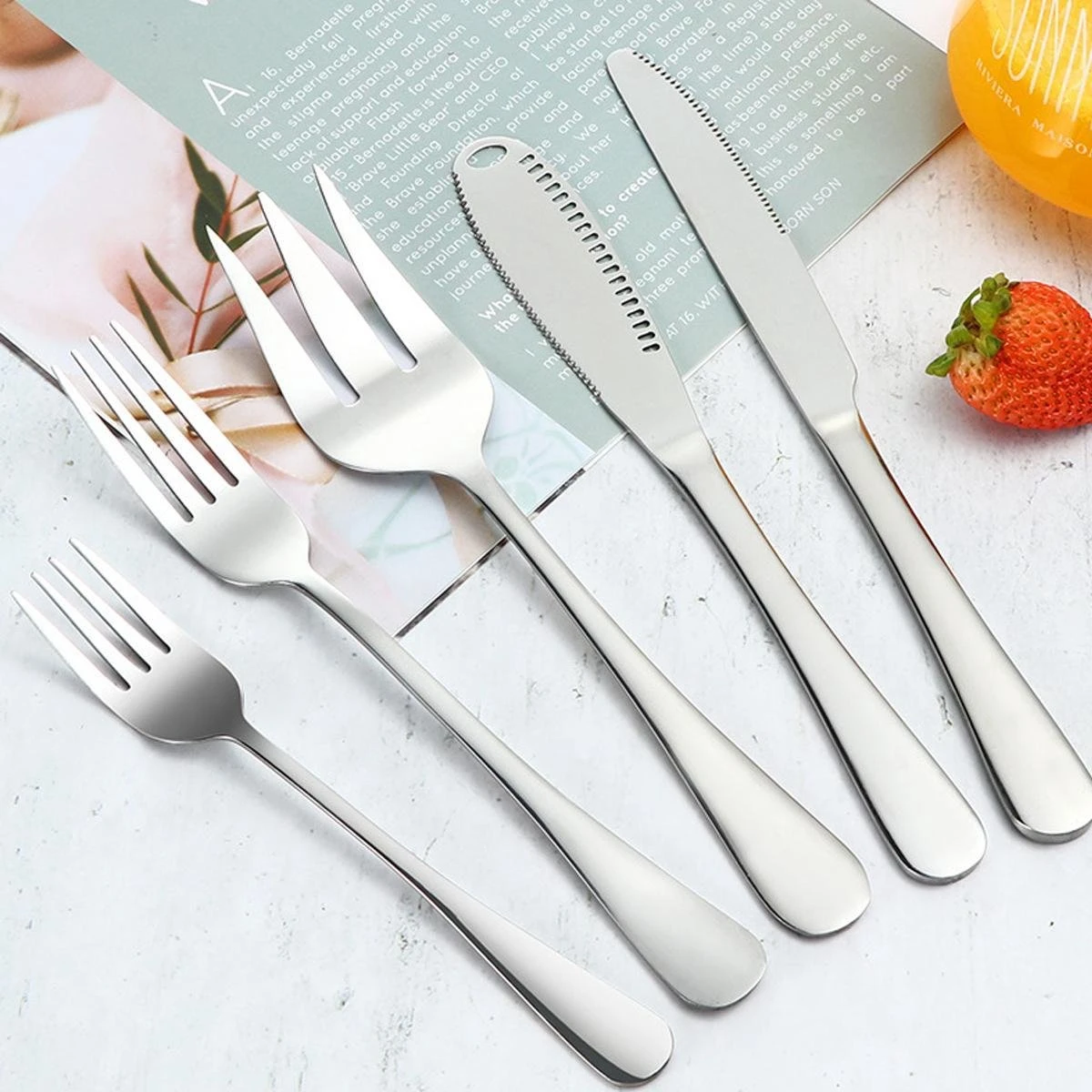 Bestekset Zilverkleurig - 72-delig - 12 Personen - Complete Set 5 Bestekset Zilverkleurig - 72-delig - 12 Personen - Complete Set - Afbeelding 5