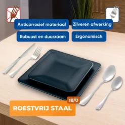 Strex Bestekset 6 Persoons - Zilver - 36-delig - Roestvrij Staal - Lepels, Messen, Vorken En Steakmessen - Hoogwaardige Kwaliteit 11 Strex Bestekset 6 Persoons - Zilver - 36-delig - Roestvrij Staal - Lepels, Messen, Vorken En Steakmessen - Hoogwaardige Kwaliteit -Sola Winkel 1200x1200 162