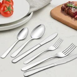 Perow 8 Persoons Bestekset - 48 Delig - 18/10 Edelstaal - Lepels, Messen, Vorken & Steakmessen - Vaatwasser Bestendig - Zilver 11 Perow 8 Persoons Bestekset - 48 Delig - 18/10 Edelstaal - Lepels, Messen, Vorken & Steakmessen - Vaatwasser Bestendig - Zilver -Sola Winkel 1200x1200 17