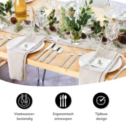 Deleca 6 Persoons Bestekset Deluxe (30-delig) - Vorken, Lepels En Messen - Vaatwasserbestendig - Gehamerd - Zilver / RVS 17 Deleca 6 Persoons Bestekset Deluxe (30-delig) - Vorken, Lepels En Messen - Vaatwasserbestendig - Gehamerd - Zilver / RVS -Sola Winkel 1200x1200 200