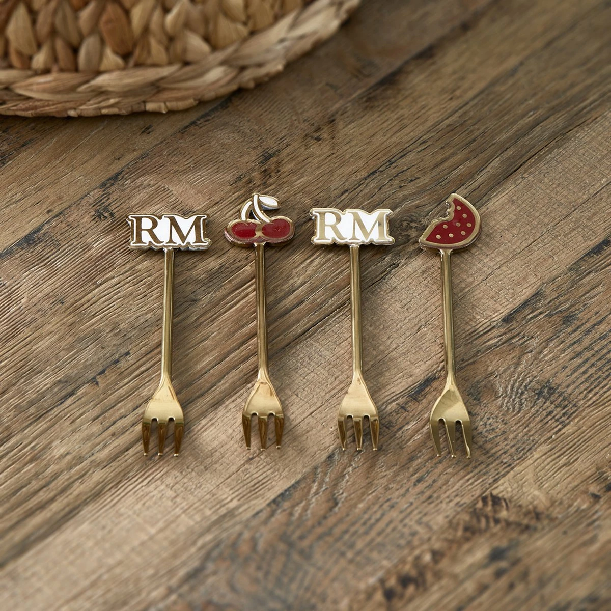 Riviera Maison RM Summer Small Forks 4 Pieces - Roestvrij Staal - 15.5x4.0x1.0 Cm 2 Riviera Maison RM Summer Small Forks 4 Pieces - Roestvrij Staal - 15.5x4.0x1.0 Cm - Afbeelding 2