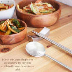 House Of Husk Koreaanse Eetlepel Set - Zilver - 5 Stuks - Soeplepel - RVS - Vaatwasserbestendig -Sola Winkel 1200x1200 284