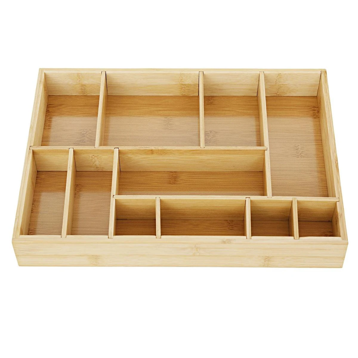 Merkloos Decopatent® Bestekbak - Lade Organizer - Besteklade - Bamboe - Hout - Bestek Bak Organizer Houder Voor Keukenla - Bestekcassette 9 Merkloos Decopatent® Bestekbak - Lade Organizer - Besteklade - Bamboe - Hout - Bestek Bak Organizer Houder Voor Keukenla - Bestekcassette - Afbeelding 9