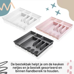 Emhouse XL Bestekcassette Bestekbak Kunststof Besteklade Bestekbak 43,5x42,5x4 Cm Wit 7 Emhouse XL Bestekcassette Bestekbak Kunststof Besteklade Bestekbak 43,5x42,5x4 Cm Wit -Sola Winkel 1200x1200 430