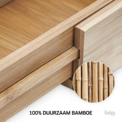 Gadgy Uitschuifbare Bestekbak - Uitschuifbare Bestekcassette Hout - Besteklade - Ladeverdeler - 6/8 Vakken - Bamboe -Sola Winkel 1200x1200 451