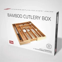 Gadgy Uitschuifbare Bestekbak - Uitschuifbare Bestekcassette Hout - Besteklade - Ladeverdeler - 6/8 Vakken - Bamboe -Sola Winkel 1200x1200 454