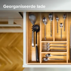 Coninx Bestekbak Bamboe 36CM Breed - Besteklade - Opbergbak - Duurzaam - Voor Laden Vanaf 47cm Diep -Sola Winkel 1200x1200 487