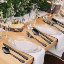 LaCardia Bestekset Glans Zwart – 24-delig Bestek – 6 Persoons – Bestek Zwart Voor 6 Personen -Sola Winkel 1200x1200 5