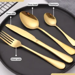 SensaHome - 20-Delige Bestek Set - Inclusief Mes/Vork/Lepel - 4 Personen - Goud 34 SensaHome - 20-Delige Bestek Set - Inclusief Mes/Vork/Lepel - 4 Personen - Goud -Sola Winkel 1200x1200 51
