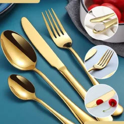 SensaHome - 20-Delige Bestek Set - Inclusief Mes/Vork/Lepel - 4 Personen - Goud 38 SensaHome - 20-Delige Bestek Set - Inclusief Mes/Vork/Lepel - 4 Personen - Goud -Sola Winkel 1200x1200 55