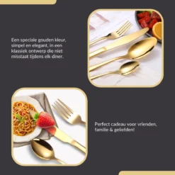 SensaHome - 20-Delige Bestek Set - Inclusief Mes/Vork/Lepel - 4 Personen - Goud 39 SensaHome - 20-Delige Bestek Set - Inclusief Mes/Vork/Lepel - 4 Personen - Goud -Sola Winkel 1200x1200 56