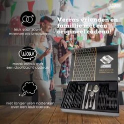 LaCardia Bestekset Glans Zwart – 24-delig Bestek – 6 Persoons – Bestek Zwart Voor 6 Personen -Sola Winkel 1200x1200 7
