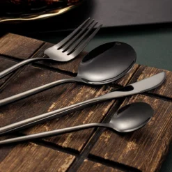 Lopoleis Royal Sam Bestek – Bestekset – Bestekset 6 Persoons – 24 Delig – Zwart – Luxe Bestekset – RVS – Modern Bestek -Sola Winkel 1200x1200 96