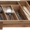 Excellent Houseware Bestekbak Hout Uitschuifbaar