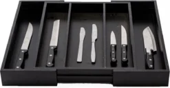 Merkloos Decopatent® Uitschuifbaar Bestekbak - Besteklade - 3 Vaks -> Uitschuifbaar Naar 5 Vakken - Bestekbakken Organizer - Bamboe - Zwart 12 Merkloos Decopatent® Uitschuifbaar Bestekbak - Besteklade - 3 Vaks -> Uitschuifbaar Naar 5 Vakken - Bestekbakken Organizer - Bamboe - Zwart -Sola Winkel 1200x622