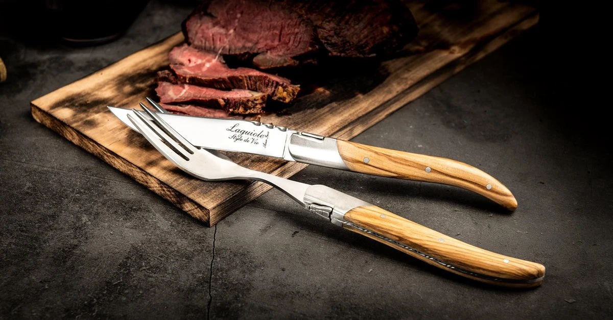 Laguiole Style De Vie Vorken Luxury Line - 6-delig - Olijfhout 10 Laguiole Style De Vie Vorken Luxury Line - 6-delig - Olijfhout - Afbeelding 10