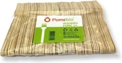 Pomebio Houten Wegwerp Bestek - Vork - 100 Stuks - FSC Hout - 165mm - Wegwerp Vork - Houten Vork - FSC-Gecertificeerde Houten Vork - Duurzaam Vork - Wegwerp Bestek -Sola Winkel 1200x628