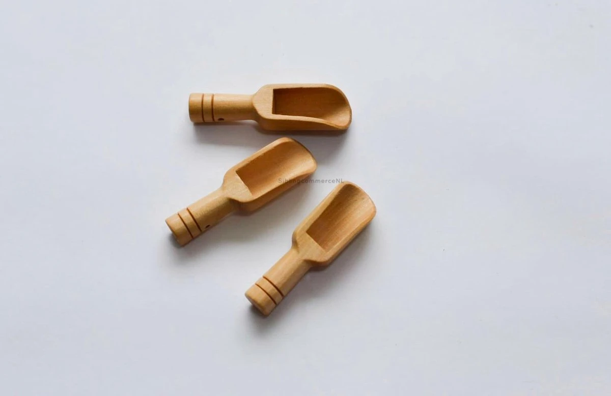 MINI Lepeltjes - 3 Stuks - Houten Lepeltjes - Lepels Voor Kruiden En Thee - Doseerlepel- 1 MINI Lepeltjes - 3 Stuks - Houten Lepeltjes - Lepels Voor Kruiden En Thee - Doseerlepel-