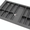 Merkloos Kunststof Bestekbak Classic Serie Antraciet, Breedte 78-70 Cm - Diepte 54-47 - Breedte En Diepte Op Maat Te Maken - Besteklade, Bestekhouder, Bestekbakken Op Maat