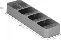 Springos Multifunctionele Bestekbak | Besteklade | Bestek Organizer | Kunststof | 39 X 11 X 5.5 CM -Sola Winkel 1200x782 3