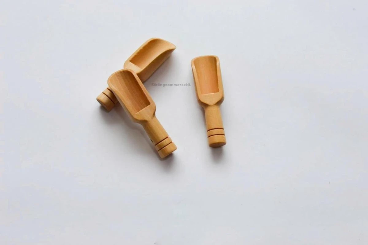 MINI Lepeltjes - 3 Stuks - Houten Lepeltjes - Lepels Voor Kruiden En Thee - Doseerlepel- 4 MINI Lepeltjes - 3 Stuks - Houten Lepeltjes - Lepels Voor Kruiden En Thee - Doseerlepel- - Afbeelding 4
