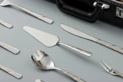 Swiss Pro+ Bestekset In Koffer-72 Delig-12 Persoons-Zwitsers Kwaliteit-Complete Set-100% Roestvrijstaal-Modern Gold 18 Swiss Pro+ Bestekset In Koffer-72 Delig-12 Persoons-Zwitsers Kwaliteit-Complete Set-100% Roestvrijstaal-Modern Gold -Sola Winkel 1200x799 59