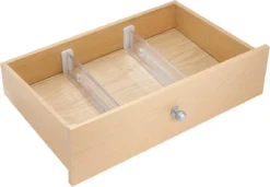 IDesign Ladeverdeler Uitschuifbaar 2 Stuks Transparant - Transparant - Klaar Voor Gebruik, Verstelbaar, Uitschuifbaar