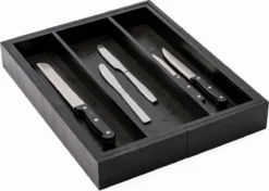 Merkloos Decopatent® Uitschuifbaar Bestekbak - Besteklade - 3 Vaks -> Uitschuifbaar Naar 5 Vakken - Bestekbakken Organizer - Bamboe - Zwart 14 Merkloos Decopatent® Uitschuifbaar Bestekbak - Besteklade - 3 Vaks -> Uitschuifbaar Naar 5 Vakken - Bestekbakken Organizer - Bamboe - Zwart -Sola Winkel 1200x857