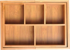 Verstelbare Lade Organizer - Voor Bestek/Keuken/Bureau/Make-Up/Accessoires – Uitschuifbare Lade Inzet Verdeler - Opbergbak Doos - Verstelbaar In 5 Of 7 Compartimenten - Duurzaam Bamboe Hout 12 Verstelbare Lade Organizer - Voor Bestek/Keuken/Bureau/Make-Up/Accessoires – Uitschuifbare Lade Inzet Verdeler - Opbergbak Doos - Verstelbaar In 5 Of 7 Compartimenten - Duurzaam Bamboe Hout -Sola Winkel 1200x859 1