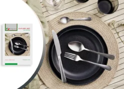 Magani - Zilveren Bestekset - Roestvrij Staal - 24-delig - Voor Zes Personen - PVD Coating -Sola Winkel 1200x860