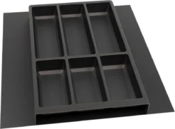 Culinorm Bestekbak - Besteklade - Incl. Antislipmat Met 1 Carbon Black Cassette - 53 Cm Breed X 47 Cm Diep -Sola Winkel 1200x891