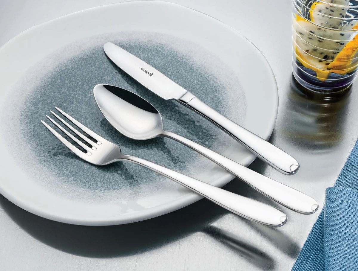 Sola Bestekset Fleurie - Modern - 9 Persoons - 90 Delig - Zilverwit Edelstaal 18/10 - RVS - Zilver 2 Sola Bestekset Fleurie - Modern - 9 Persoons - 90 Delig - Zilverwit Edelstaal 18/10 - RVS - Zilver - Afbeelding 2