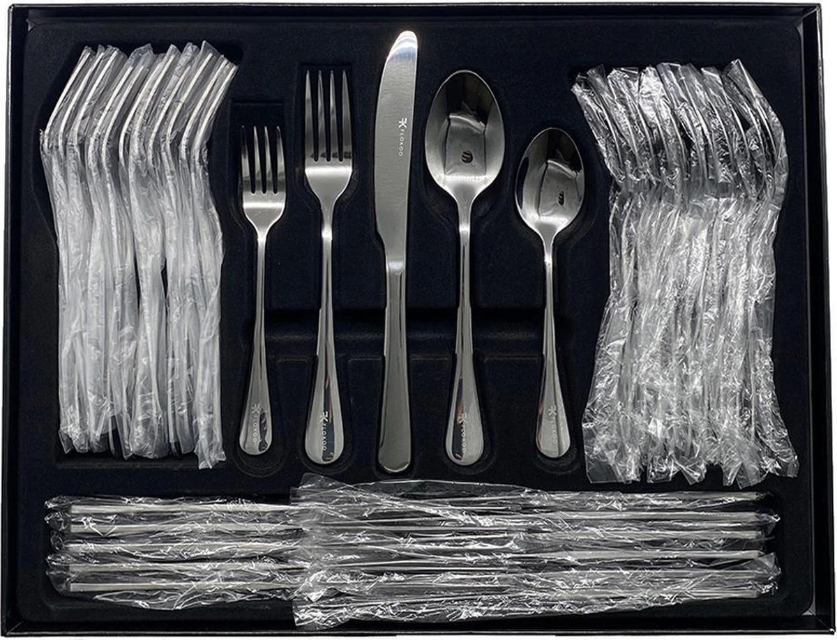 Bestekset Zilverkleurig - 72-delig - 12 Personen - Complete Set 2 Bestekset Zilverkleurig - 72-delig - 12 Personen - Complete Set - Afbeelding 2