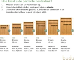 Budu Uitschuifbare Bamboe Bestekbak #47 (47 Cm Diep) - Bestekcassette Hout - Besteklade - 47 X 30,6 - 50 Cm - 6/8 Vakken 10 Budu Uitschuifbare Bamboe Bestekbak #47 (47 Cm Diep) - Bestekcassette Hout - Besteklade - 47 X 30,6 - 50 Cm - 6/8 Vakken -Sola Winkel 1200x983 1