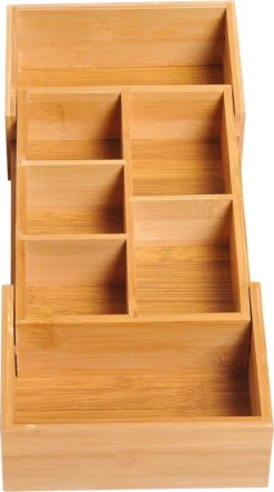 Verstelbare Lade Organizer - Voor Bestek/Keuken/Bureau/Make-Up/Accessoires – Uitschuifbare Lade Inzet Verdeler - Opbergbak Doos - Verstelbaar In 5 Of 7 Compartimenten - Duurzaam Bamboe Hout 10 Verstelbare Lade Organizer - Voor Bestek/Keuken/Bureau/Make-Up/Accessoires – Uitschuifbare Lade Inzet Verdeler - Opbergbak Doos - Verstelbaar In 5 Of 7 Compartimenten - Duurzaam Bamboe Hout -Sola Winkel 669x1200