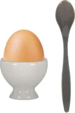 Excellent Houseware 12x Eierlepels Zwart/grijs Kunststof 14 Cm -Sola Winkel 797x1200