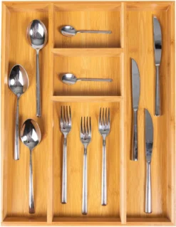 Coninx Bestekbak Bamboe 36CM Breed - Besteklade - Opbergbak - Duurzaam - Voor Laden Vanaf 47cm Diep -Sola Winkel 928x1200