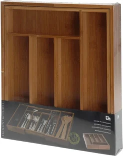 Excellent Houseware Bestekbak Hout Uitschuifbaar -Sola Winkel 947x1200