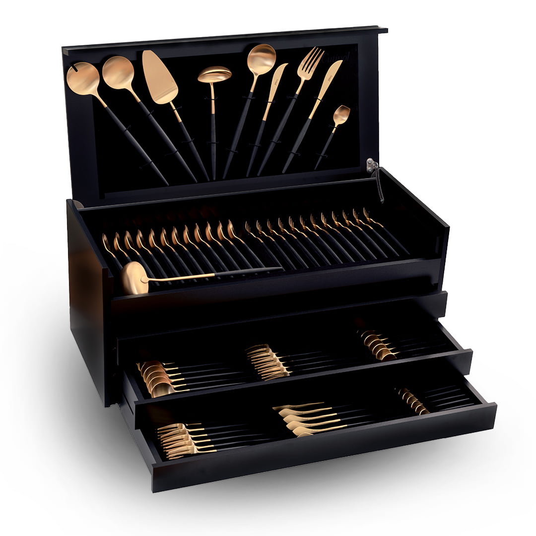 Sola Winkel -Sola Winkel 130 delig zwart goud in koffer